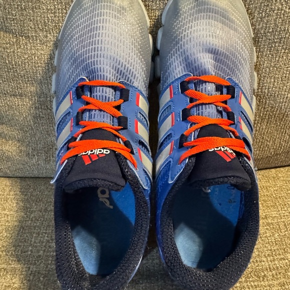 Adidas Adipure Crazy Quick tech fit Men's Blue and Orange Athletic Shoes Size 9 - Picture 6 of 8